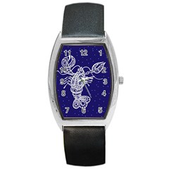 Cancer Zodiac Star Barrel Style Metal Watch by Mariart