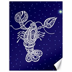 Cancer Zodiac Star Canvas 18  X 24   by Mariart