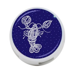 Cancer Zodiac Star 4-port Usb Hub (one Side) by Mariart