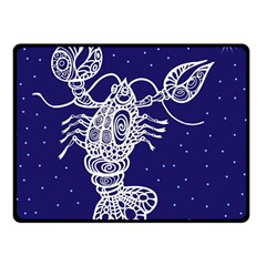 Cancer Zodiac Star Fleece Blanket (small) by Mariart