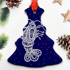 Cancer Zodiac Star Ornament (christmas Tree)  by Mariart