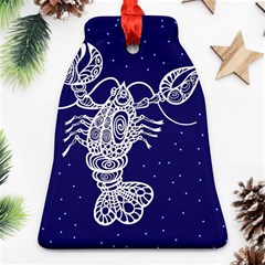 Cancer Zodiac Star Ornament (bell) by Mariart