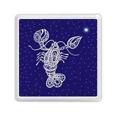 Cancer Zodiac Star Memory Card Reader (square)  by Mariart