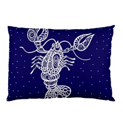 Cancer Zodiac Star Pillow Case (two Sides) by Mariart