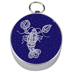 Cancer Zodiac Star Silver Compasses by Mariart