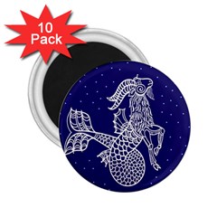 Capricorn Zodiac Star 2 25  Magnets (10 Pack) 