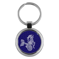 Capricorn Zodiac Star Key Chains (round)  by Mariart