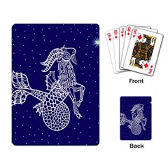 Capricorn Zodiac Star Playing Card by Mariart