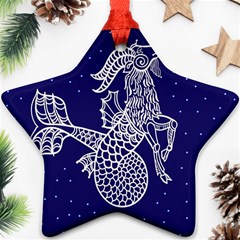 Capricorn Zodiac Star Star Ornament (two Sides) by Mariart