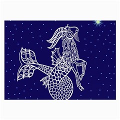 Capricorn Zodiac Star Large Glasses Cloth (2-side) by Mariart