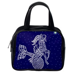 Capricorn Zodiac Star Classic Handbags (one Side)