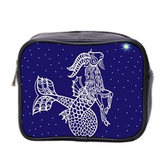 Capricorn Zodiac Star Mini Toiletries Bag 2-side by Mariart