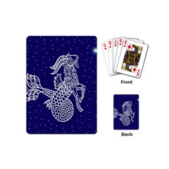 Capricorn Zodiac Star Playing Cards (mini)  by Mariart