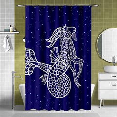 Capricorn Zodiac Star Shower Curtain 48  X 72  (small)  by Mariart