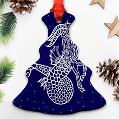 Capricorn Zodiac Star Ornament (christmas Tree)  by Mariart