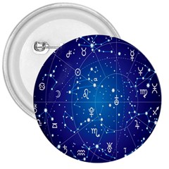 Astrology Illness Prediction Zodiac Star 3  Buttons by Mariart