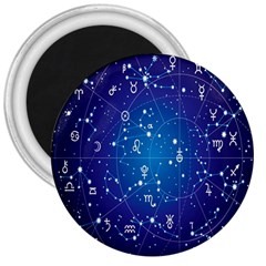 Astrology Illness Prediction Zodiac Star 3  Magnets by Mariart