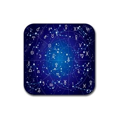 Astrology Illness Prediction Zodiac Star Rubber Coaster (square) 