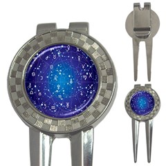 Astrology Illness Prediction Zodiac Star 3-in-1 Golf Divots by Mariart