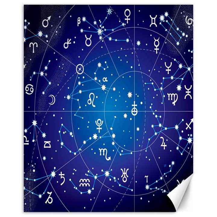 Astrology Illness Prediction Zodiac Star Canvas 16  x 20  