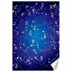 Astrology Illness Prediction Zodiac Star Canvas 20  X 30   by Mariart