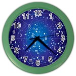 Astrology Illness Prediction Zodiac Star Color Wall Clocks Front