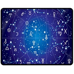 Astrology Illness Prediction Zodiac Star Fleece Blanket (medium)  by Mariart