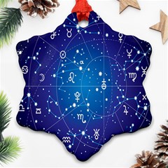 Astrology Illness Prediction Zodiac Star Ornament (snowflake) by Mariart