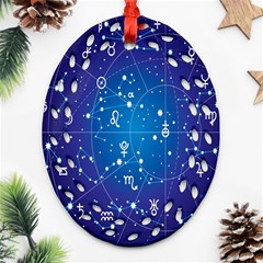 Astrology Illness Prediction Zodiac Star Oval Filigree Ornament (two Sides) by Mariart