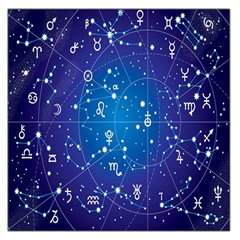 Astrology Illness Prediction Zodiac Star Large Satin Scarf (square) by Mariart