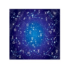 Astrology Illness Prediction Zodiac Star Small Satin Scarf (square) by Mariart