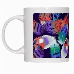 Bird Feathers Color Rainbow Animals Fly White Mugs