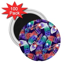 Bird Feathers Color Rainbow Animals Fly 2 25  Magnets (100 Pack) 