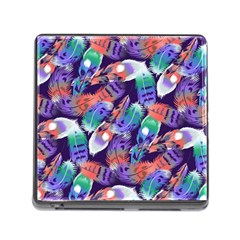 Bird Feathers Color Rainbow Animals Fly Memory Card Reader (square) by Mariart