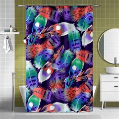 Bird Feathers Color Rainbow Animals Fly Shower Curtain 48  X 72  (small)  by Mariart