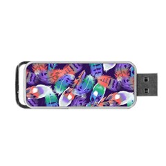 Bird Feathers Color Rainbow Animals Fly Portable Usb Flash (one Side) by Mariart