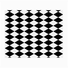 Diamond Black White Plaid Chevron Small Glasses Cloth by Mariart