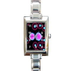 Cell Egg Circle Round Polka Red Purple Blue Light Black Rectangle Italian Charm Watch by Mariart