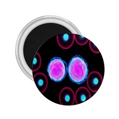 Cell Egg Circle Round Polka Red Purple Blue Light Black 2 25  Magnets by Mariart