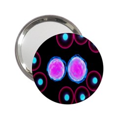 Cell Egg Circle Round Polka Red Purple Blue Light Black 2 25  Handbag Mirrors by Mariart