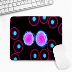 Cell Egg Circle Round Polka Red Purple Blue Light Black Large Mousepads by Mariart