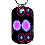 Cell Egg Circle Round Polka Red Purple Blue Light Black Dog Tag (Two Sides) Front