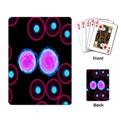 Cell Egg Circle Round Polka Red Purple Blue Light Black Playing Card by Mariart