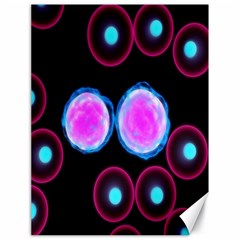 Cell Egg Circle Round Polka Red Purple Blue Light Black Canvas 18  X 24   by Mariart