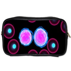 Cell Egg Circle Round Polka Red Purple Blue Light Black Toiletries Bags 2-side by Mariart