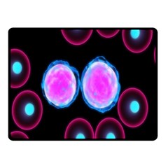 Cell Egg Circle Round Polka Red Purple Blue Light Black Fleece Blanket (small) by Mariart