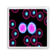 Cell Egg Circle Round Polka Red Purple Blue Light Black Memory Card Reader (square)  by Mariart