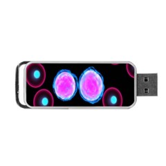 Cell Egg Circle Round Polka Red Purple Blue Light Black Portable Usb Flash (one Side) by Mariart