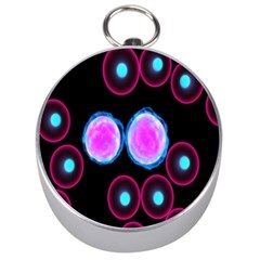 Cell Egg Circle Round Polka Red Purple Blue Light Black Silver Compasses by Mariart