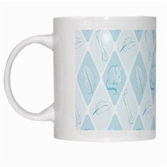 Animal Mice Bones Mouse Leaf White Mugs by Mariart